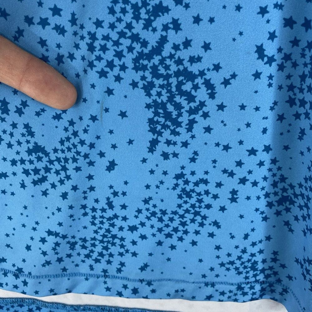 G Fore Shirt Mens XXL Blue Golf Performance Polo Star All Over Geometric READ - Picture 5 of 15